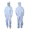 White Color Various Size ESD Jumpsuit Anti-static Cleanroom Coverall for Industrial